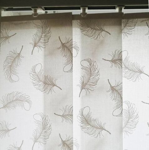 Flutter White Vertical Blinds
